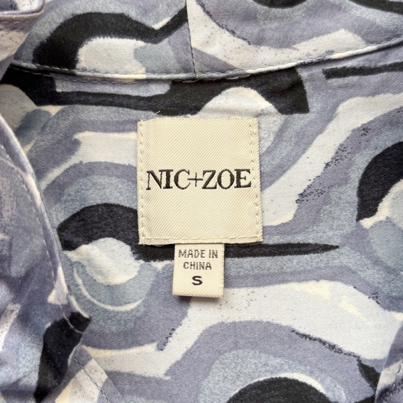 NIC+ZOE Painted Clouds Zest Sleeveless Shift Dress Pockets Women’s Small - Picture 9 of 12